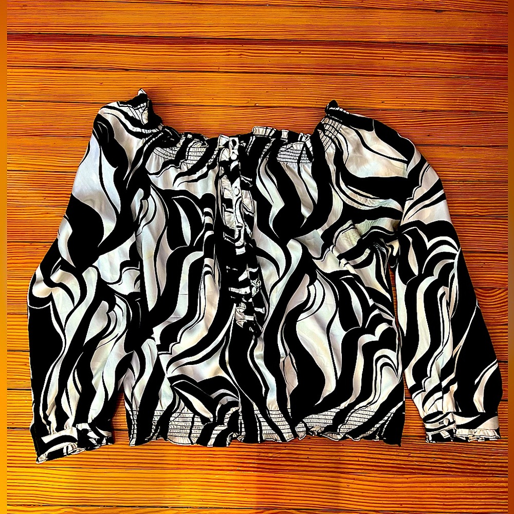 White House Black Market satin Blouse